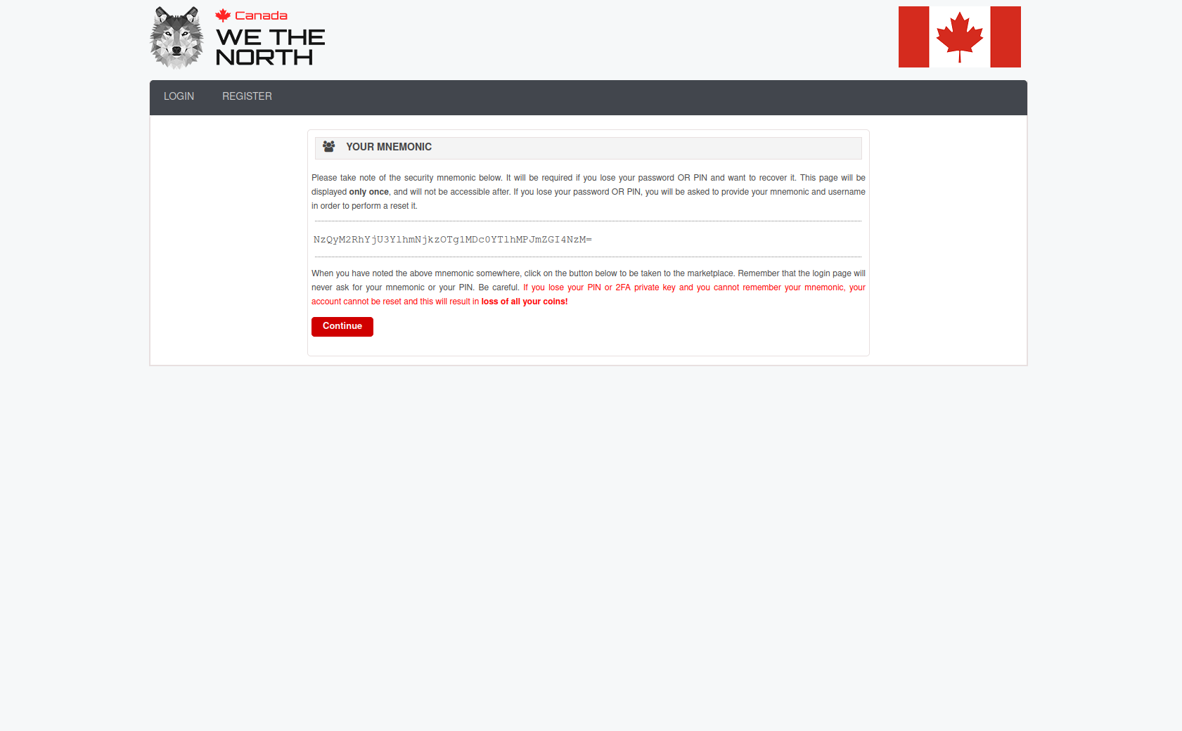 WeTheNorth Market escrow transaction workflow